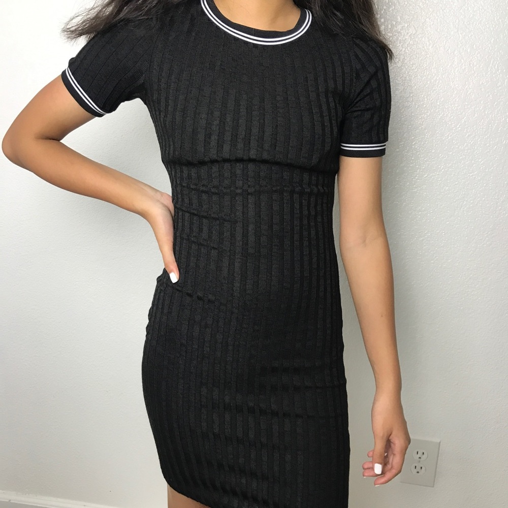 H&M Black BodyCon Dress (US 2)
